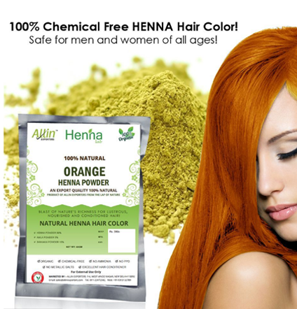 Orange Henna Hair Color | Henna
