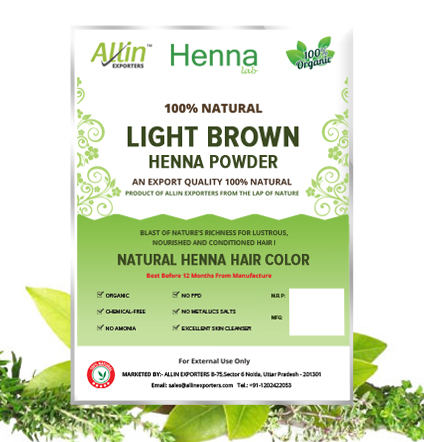 Light Brown Henna Hair Color